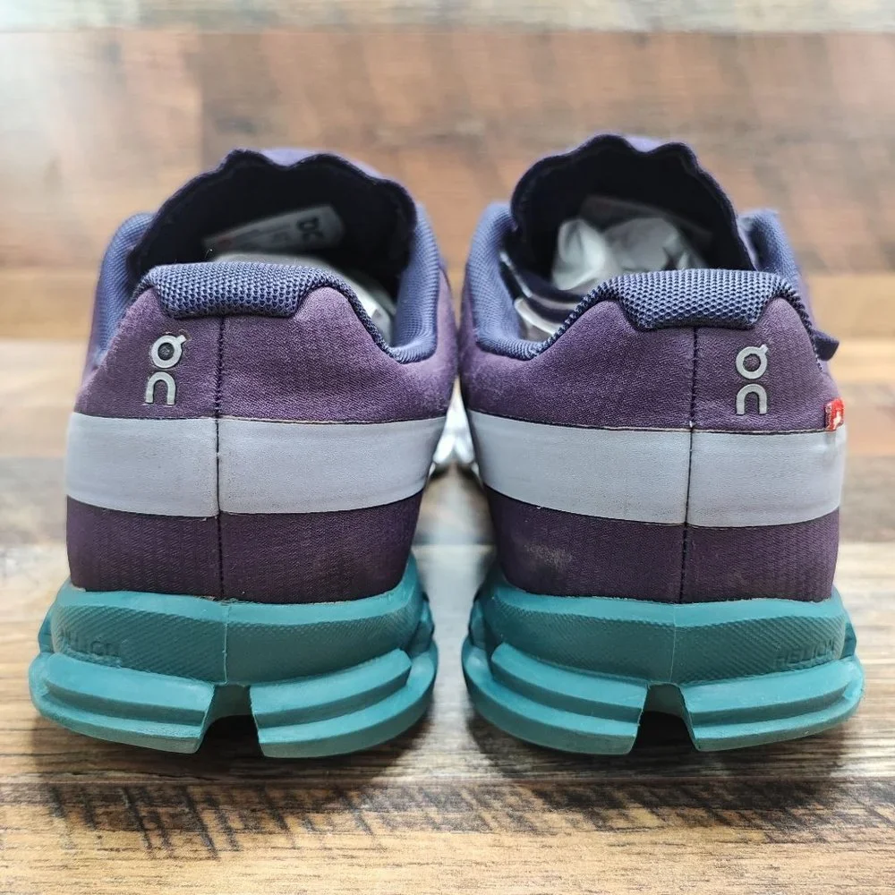 On Women’s Cloudflow Purple Mesh Lace Up Running Shoes Size 9 - Picture 3 of 8